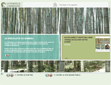 Tablet Screenshot of pepiniere-bambouseraie.com